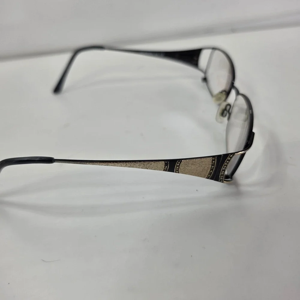 Sophia Loren Beau Rivage 54 Eyeglasses Frame BR54 Black Gold Zyloware‎ 52-17-135